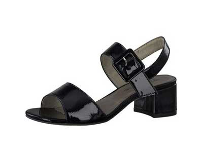 Tamaris Damen Sandalette Black/Patent